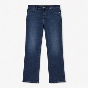 Everlane Kick Crop Jeans Dark Wash Straight Denim Women 25 Minimalist Chic
